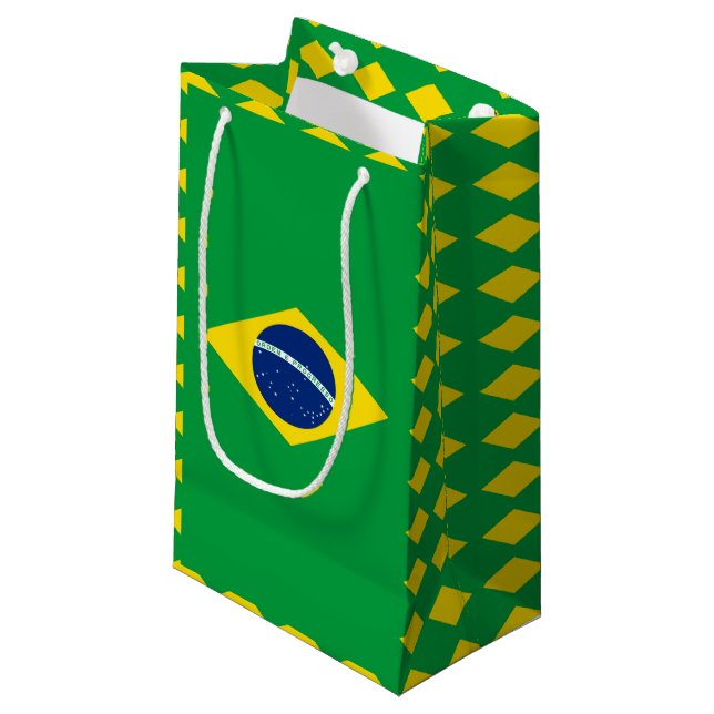 Brasiliens flagga Gift-block (Framsidan Vinklad)