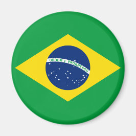 Brasiliens Flagga Magnet