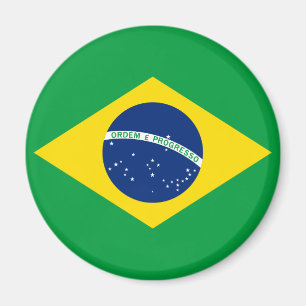 Brasiliens Flagga Magnet