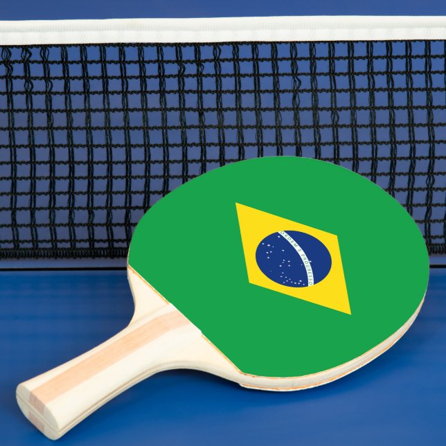 Brasiliens flagga pingisracket (Insitu)