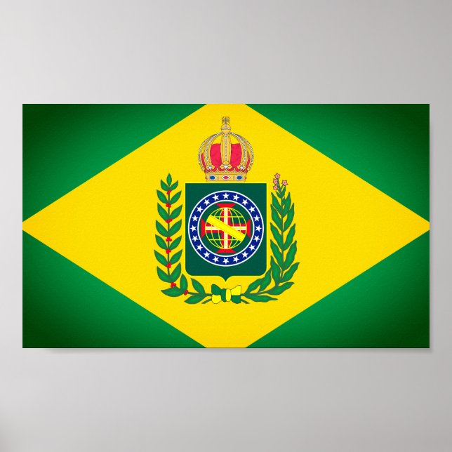 Brasiliens flagga poster (Framsidan)