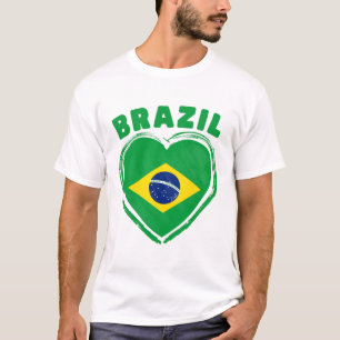 Brasiliens flagga t shirt