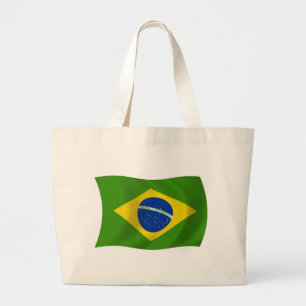 Brasiliens Flagga Tote Bag Jumbo Tygkasse