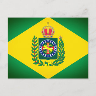 Brasiliens flagga vykort