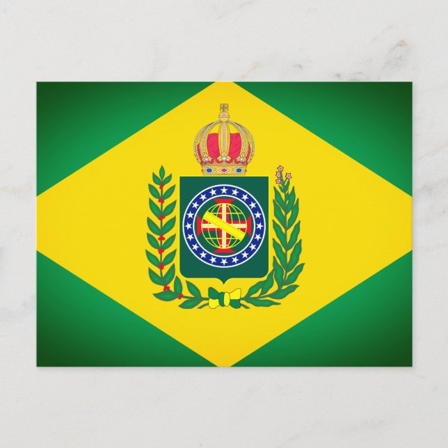 Brasiliens flagga vykort (Framsida)