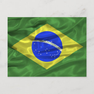 Brasiliens Flagga-vykort Vykort