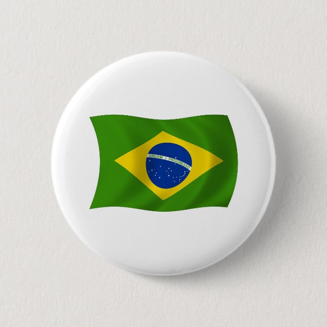 Brasiliens flaggknapp knapp (Framsida)
