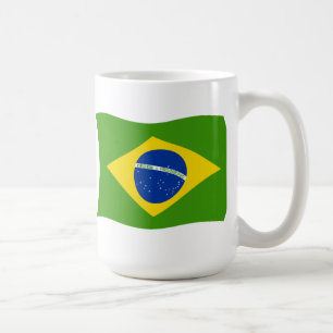 Brasiliens flaggmugg kaffemugg