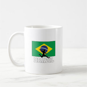 Brasiliens fotbollslag kaffemugg