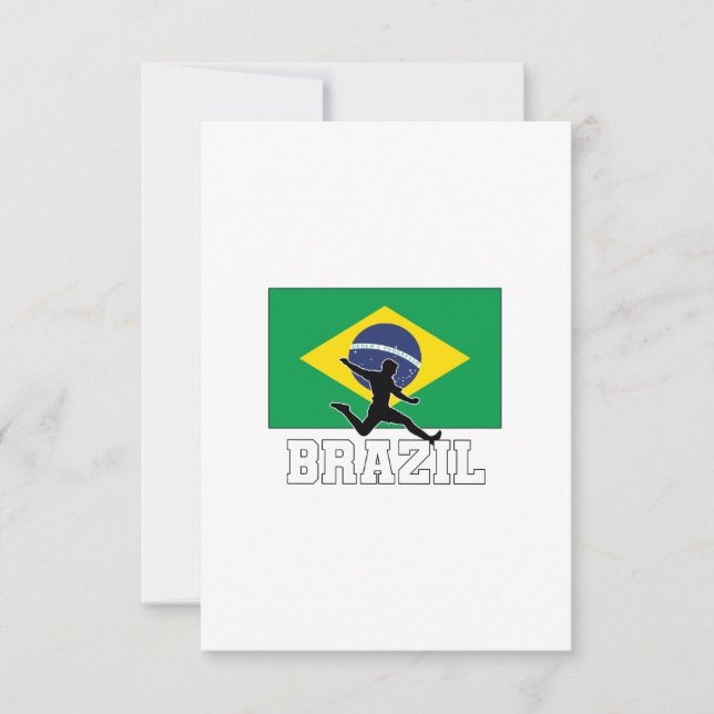 Brasiliens fotbollslag kort (Framsida)
