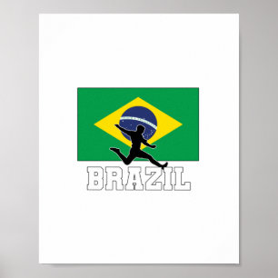 Brasiliens fotbollslag poster