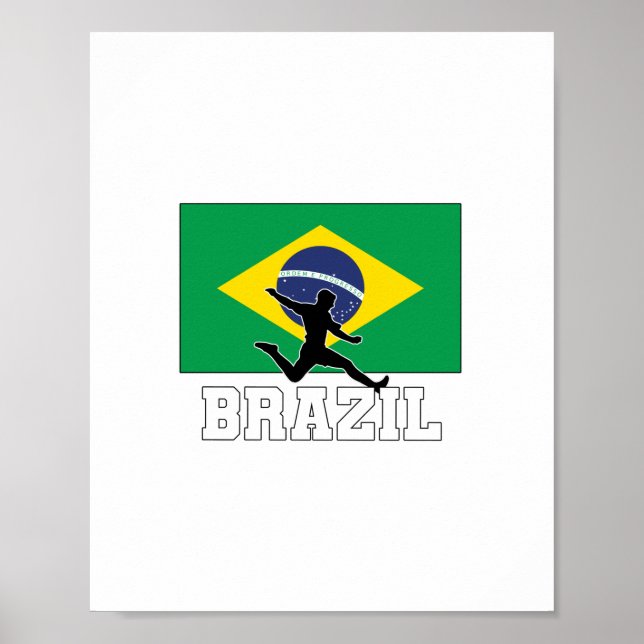 Brasiliens fotbollslag poster (Framsidan)
