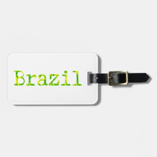 Brasiliens Grönt- och Gult-teckensnitt Bagagebricka