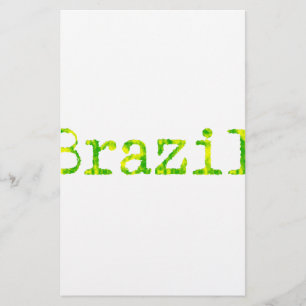 Brasiliens Grönt- och Gult-teckensnitt Brevpapper