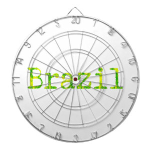 Brasiliens Grönt- och Gult-teckensnitt Darttavla