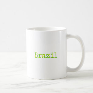 Brasiliens Grönt- och Gult-teckensnitt Kaffemugg