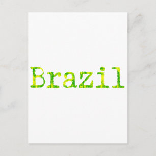 Brasiliens Grönt- och Gult-teckensnitt Vykort