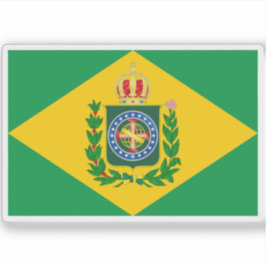 Brasiliens imperiums flagga (1853-1889) klistermärken