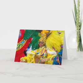 Brasiliens karnival, inverterat, tomt gratulations kort