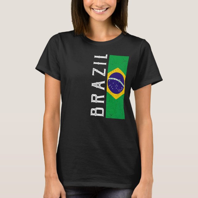 Brasiliens kulturarv Pride Land Support Brasilians T Shirt (Framsida)