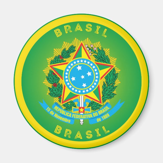 Brasiliens kulturarvssymbol magnet (Framsidan)