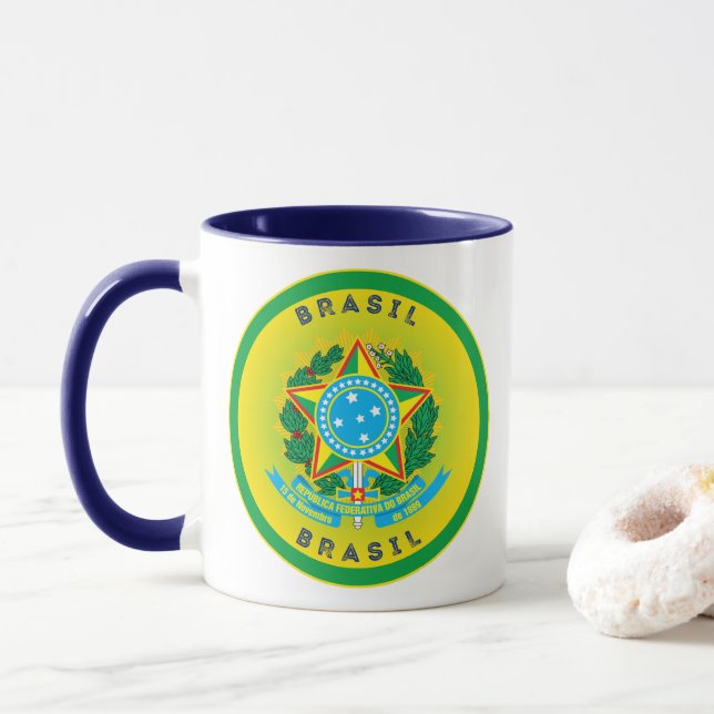 Brasiliens kulturarvssymbol mugg (Med munk)