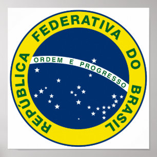 Brasiliens nationalsigill poster