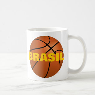 Brasiliens nationella basketgrupp kaffemugg