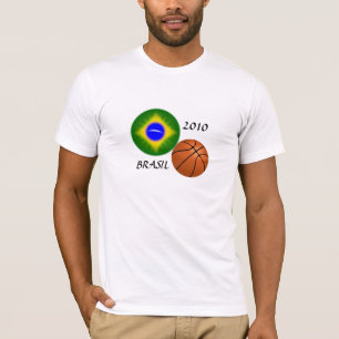Brasiliens nationella basketgrupp t-shirt