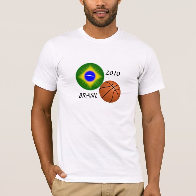 Brasiliens nationella basketgrupp tee (Framsida)