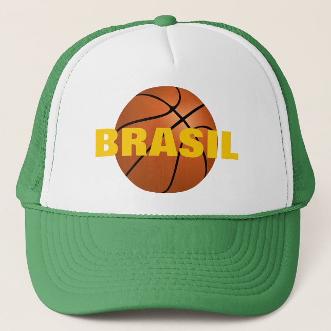 Brasiliens nationella basketgrupp truckerkeps (Framsida)