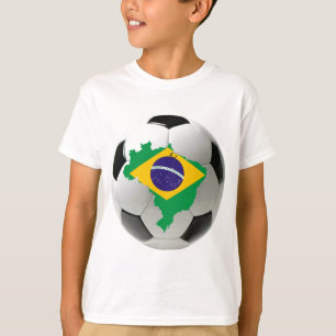 Brasiliens nationella lag t shirt