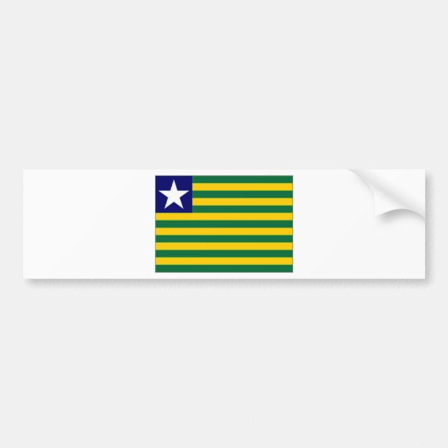 Brasiliens Piauiacute flagga Bildekal (Framsidan)