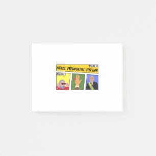 Brasiliens presidentval post-it block