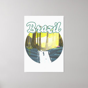 Brasiliens regnskog logotyp canvastryck