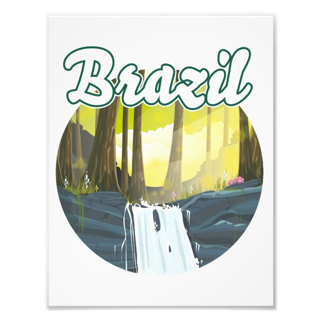 Brasiliens regnskog logotyp fototryck (Framsidan)