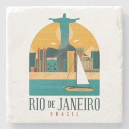 Brasiliens Rio de Janeiro Vintage resor Stenunderlägg