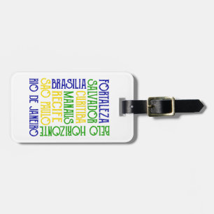 Brasiliens stad Namn Rio de Janeiro Sao Paulo Bagagebricka