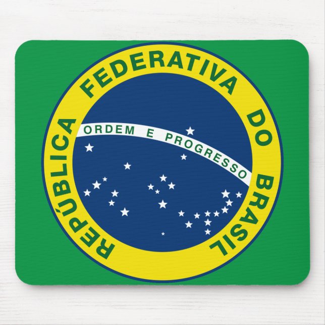 Brasiliens statsvapen musmatta (Framsidan)