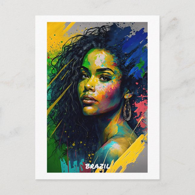 Brasiliens vykort - World Women Collection (Framsida)