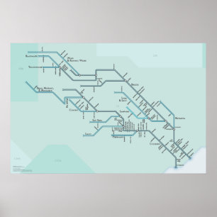 Brasilios och Colorado Rivers Poster