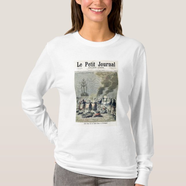 Brasor tände för att fira sommarsolsticen in t-shirt (Framsida)