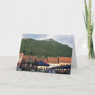 Brasov, kort för tom Rumänien