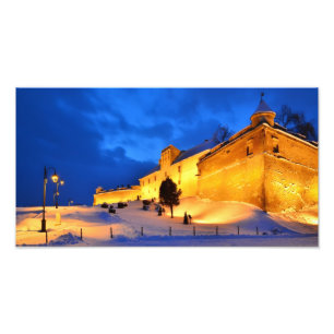 Brasov, Rumänien - fästningen Fototryck