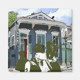 Brass Band i Marigny Magnet