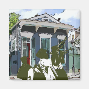 Brass Band i Marigny Magnet