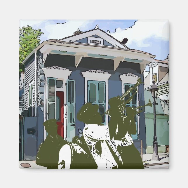 Brass Band i Marigny Magnet (Framsidan)