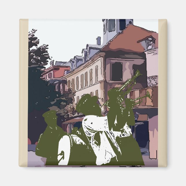Brass Band i Napoleon House Magnet (Framsidan)