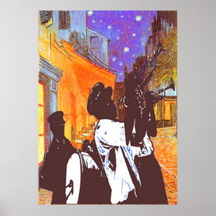 Brass Band, nattkafé Poster