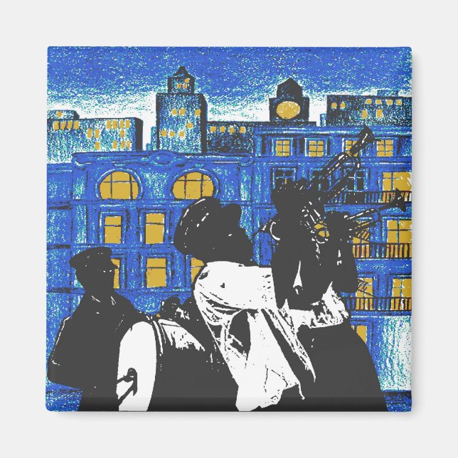 Brass Band, New Orleans Magnet (Framsidan)